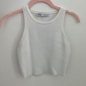 Zara white tank top